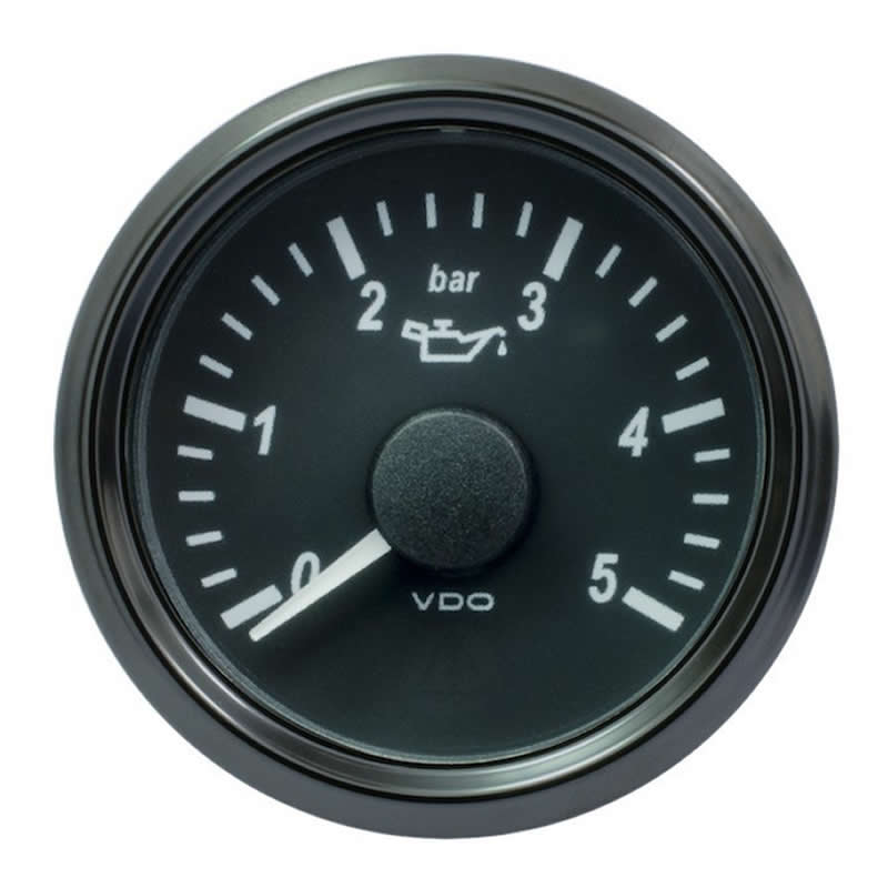 VDO SingleViu 0248 Engine Oil Pressure 5Bar Black 52mm